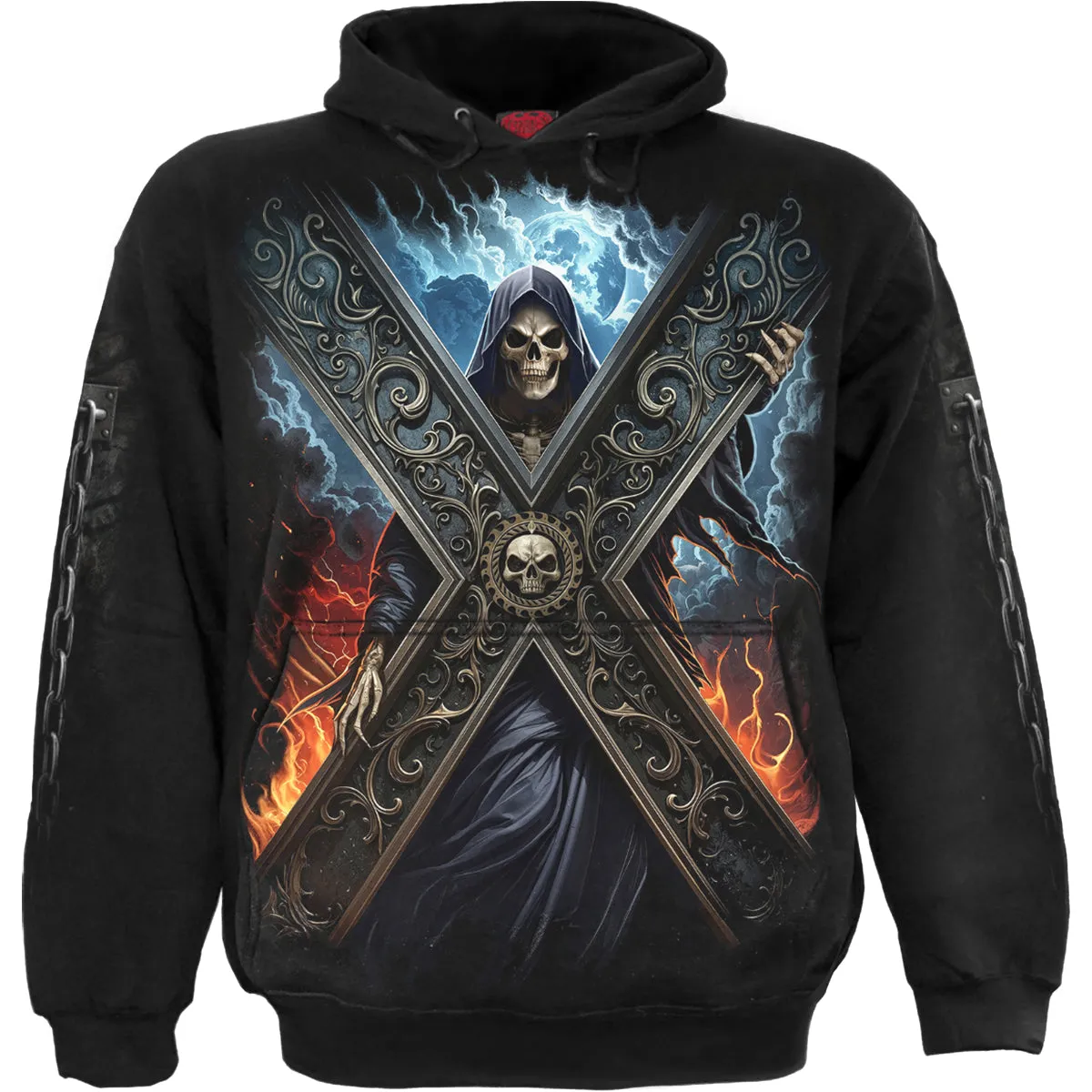 CROSSED OVER - Hoody Black sold by Spiral Direct