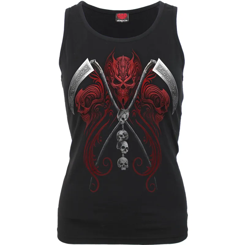 REAPERESS - Razor Back Top Black made by Spiral Direct