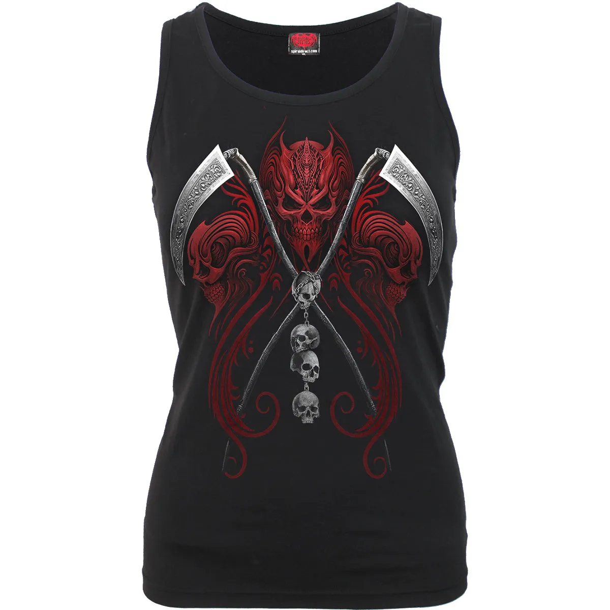 REAPERESS - Razor Back Top Black sold by Spiral Direct
