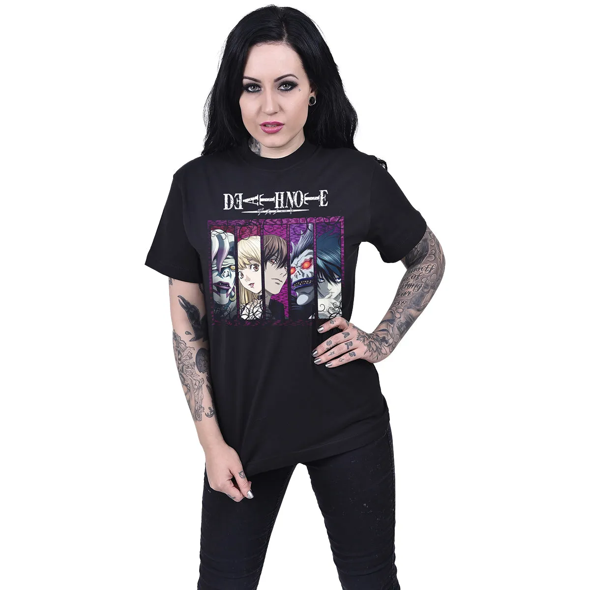 DEATH NOTE - POISON BANNER - Front Print T-Shirt Black sold by Spiral Direct product image thumbnail 2