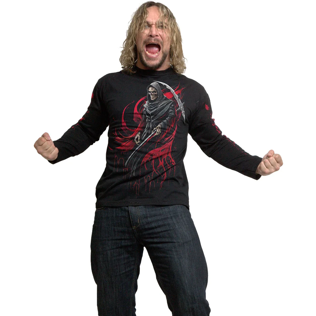 SCREAMING DEATH - Longsleeve T-Shirt Black sold by Spiral Direct product image thumbnail 3