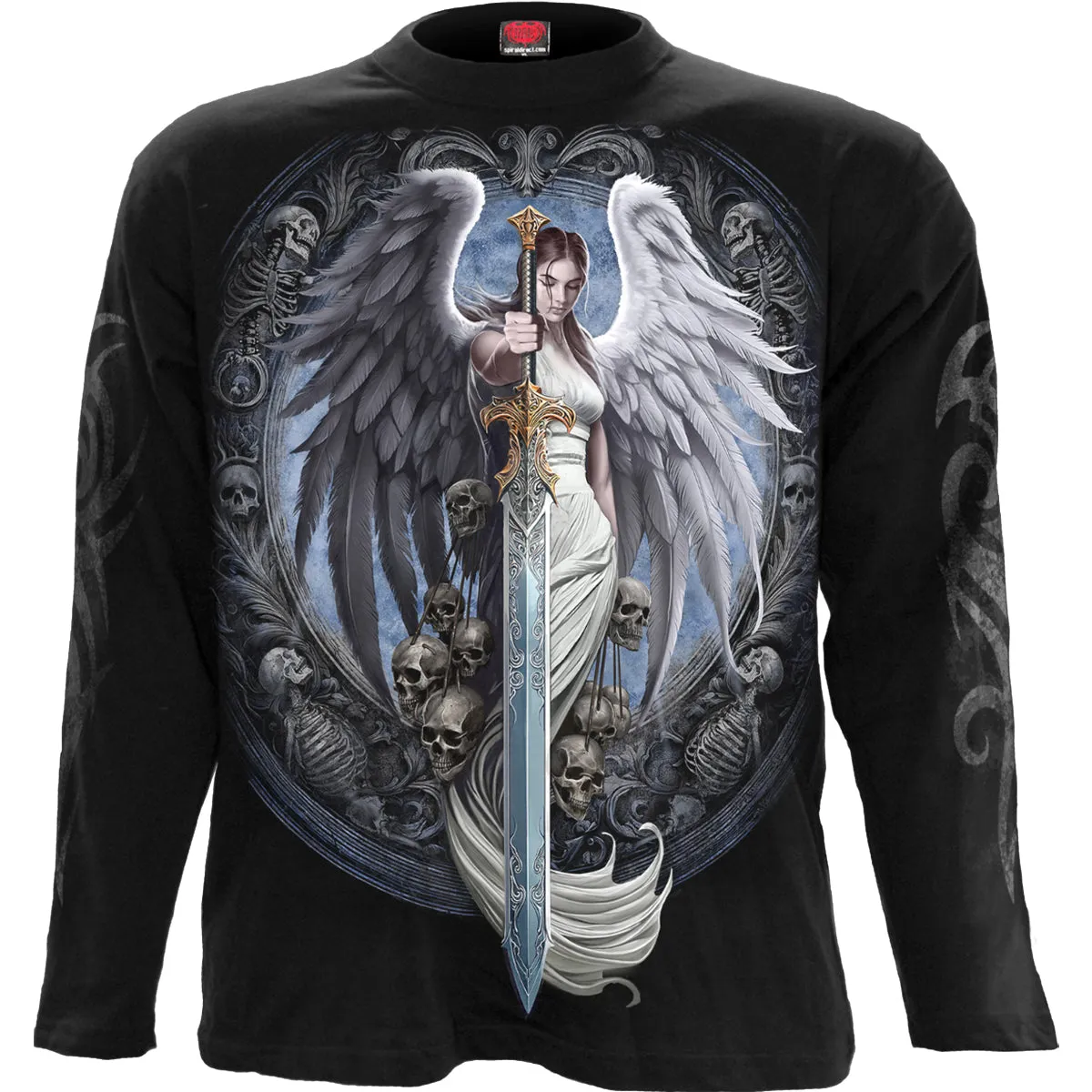 ANGEL SWORD - Longsleeve T-Shirt Black sold by Spiral Direct