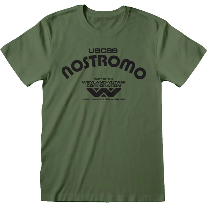 ALIEN - RETRO NOSTROMO - T-Shirt Olive sold by Spiral Direct