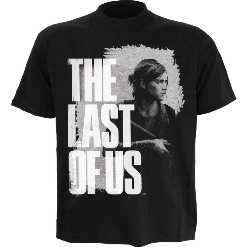 THE LAST OF US - ELLIE - Front Print T-Shirt Black sold by Spiral Direct