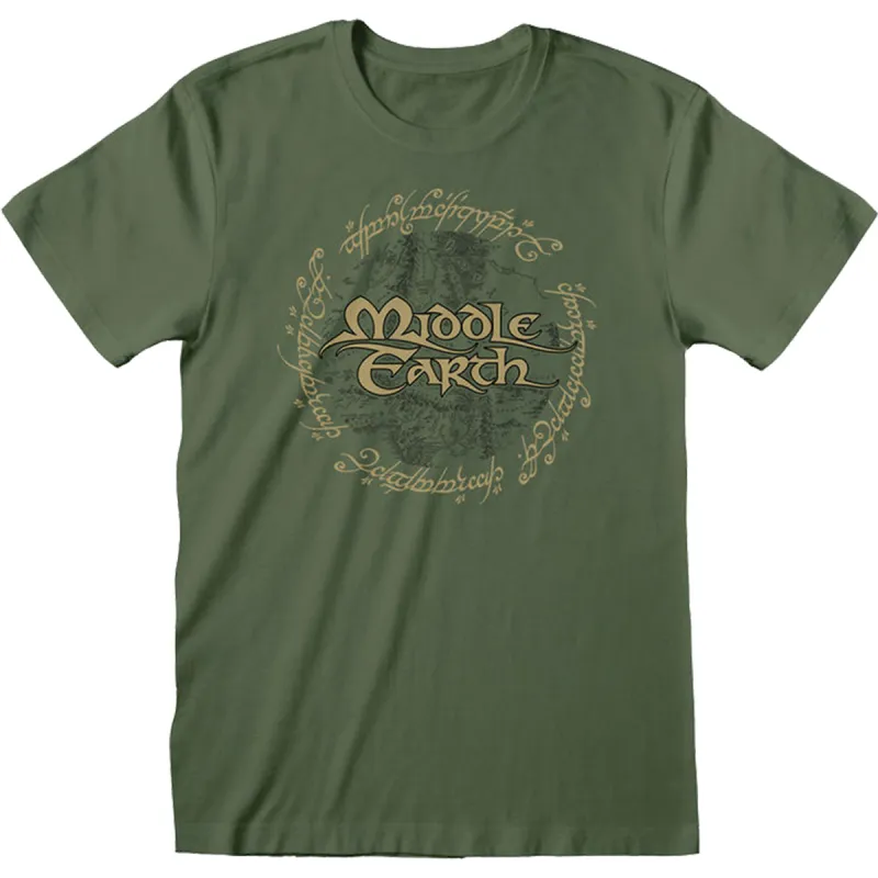 LORD OF THE RINGS - MIDDLE EARTH - T-Shirt Olive sold by Spiral Direct
