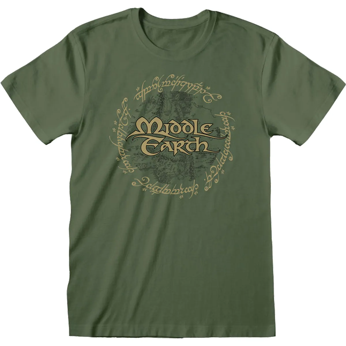 LORD OF THE RINGS - MIDDLE EARTH - T-Shirt Olive sold by Spiral Direct