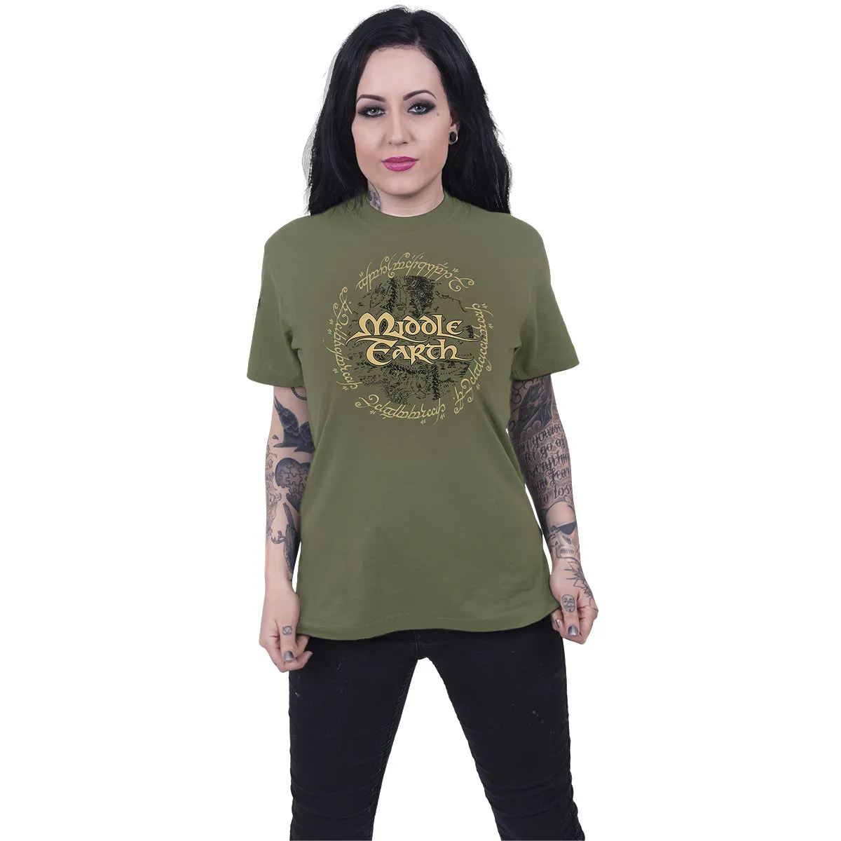 LORD OF THE RINGS - MIDDLE EARTH - T-Shirt Olive sold by Spiral Direct product image thumbnail 2