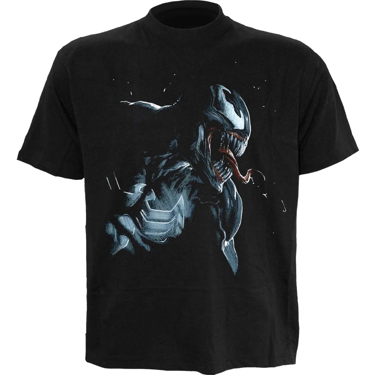 MARVEL COMICS - VENOM ART - Front Print T-Shirt Black sold by Spiral Direct