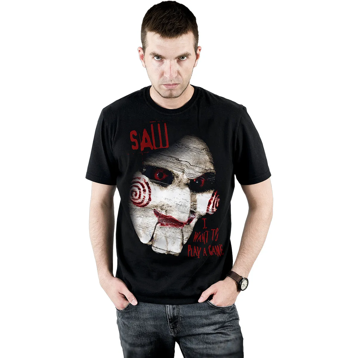 SAW - CLOSE UP - Front Print T-Shirt Black sold by Spiral Direct product image thumbnail 2