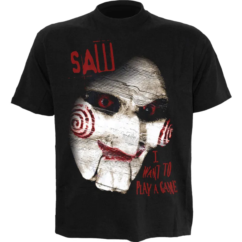 SAW - CLOSE UP - Front Print T-Shirt Black sold by Spiral Direct