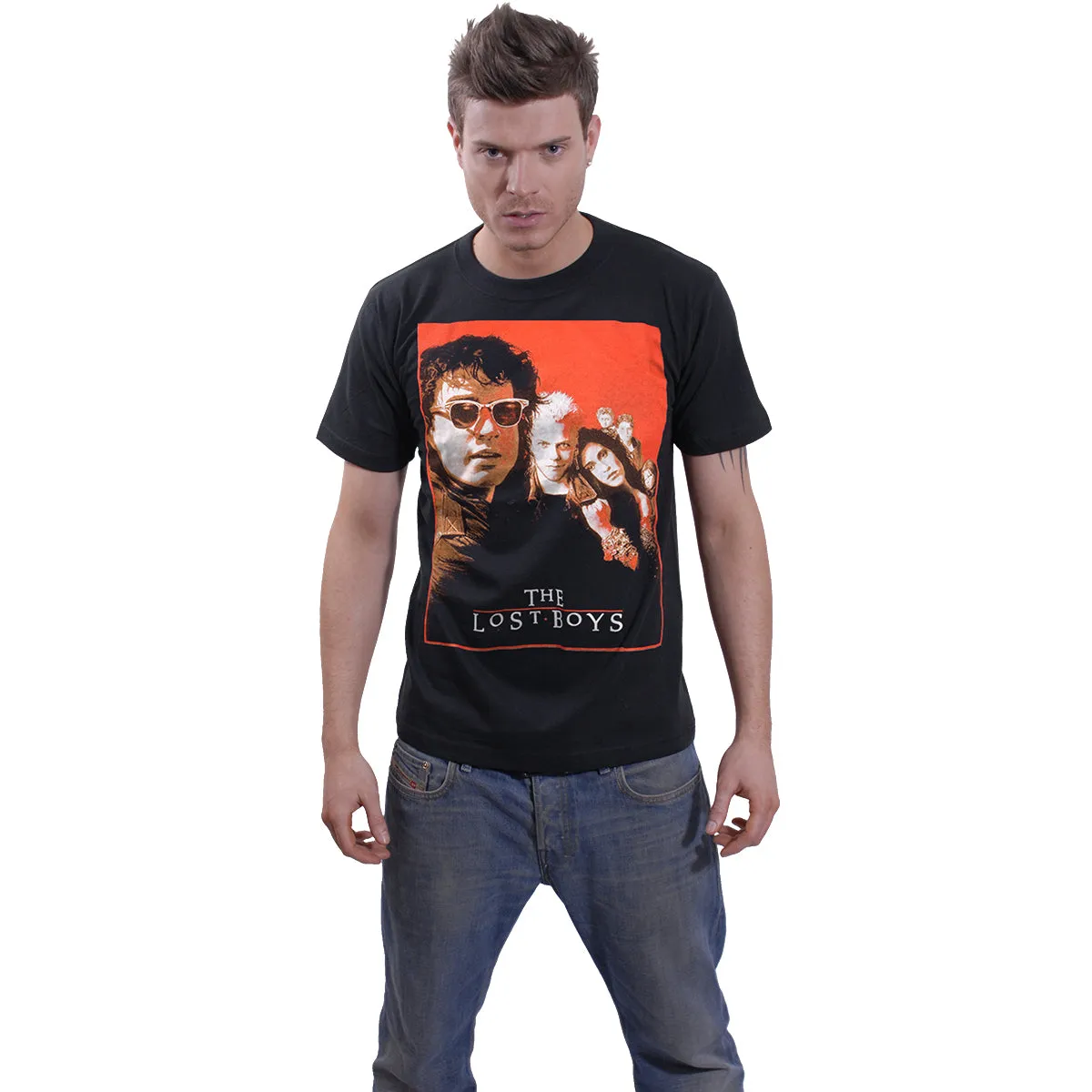 LOST BOYS - POSTER - Front Print T-Shirt Black sold by Spiral Direct product image thumbnail 3