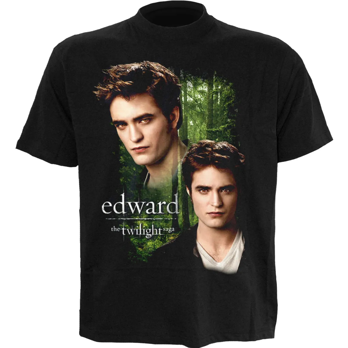 TWILIGHT - EDWARD - Front Print T-Shirt Black sold by Spiral Direct
