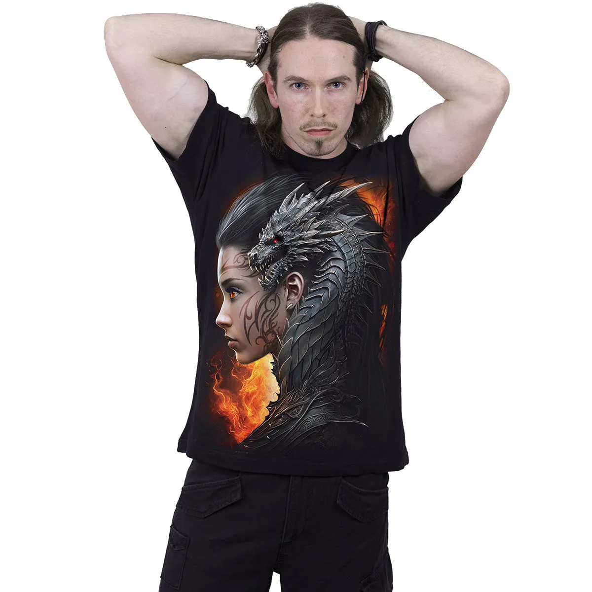 DRACO QUEEN - T-Shirt Black sold by Spiral Direct product image thumbnail 3