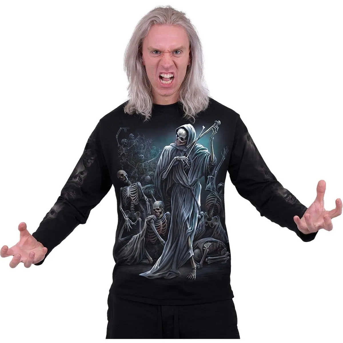 DANCE OF DEATH - Longsleeve T-Shirt Black sold by Spiral Direct product image thumbnail 3