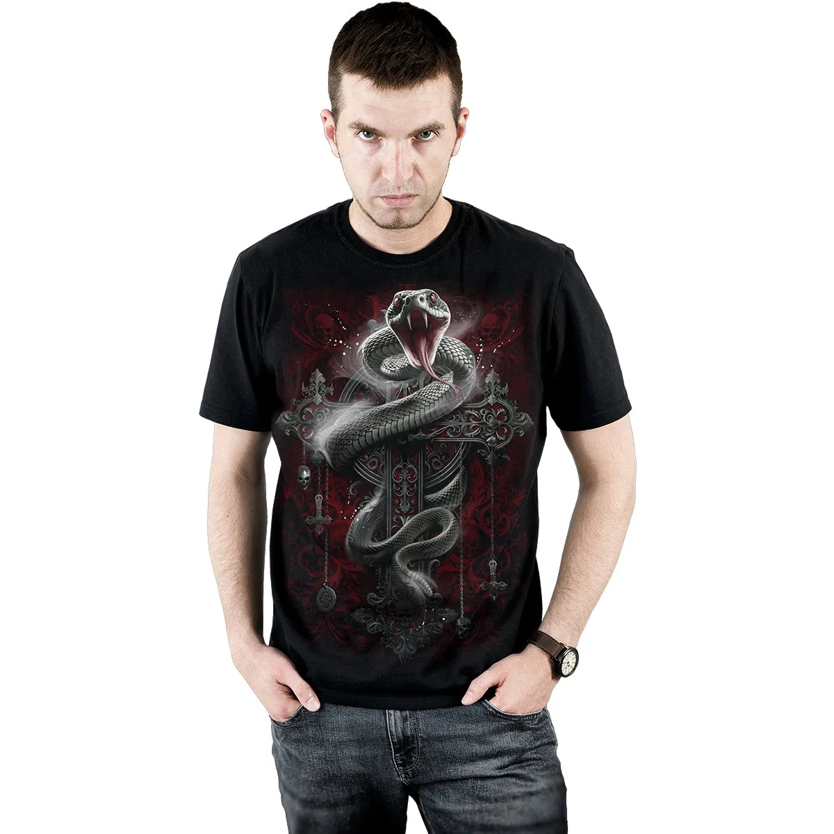 GOTHIC SERPENT - T-Shirt Black sold by Spiral Direct product image thumbnail 3