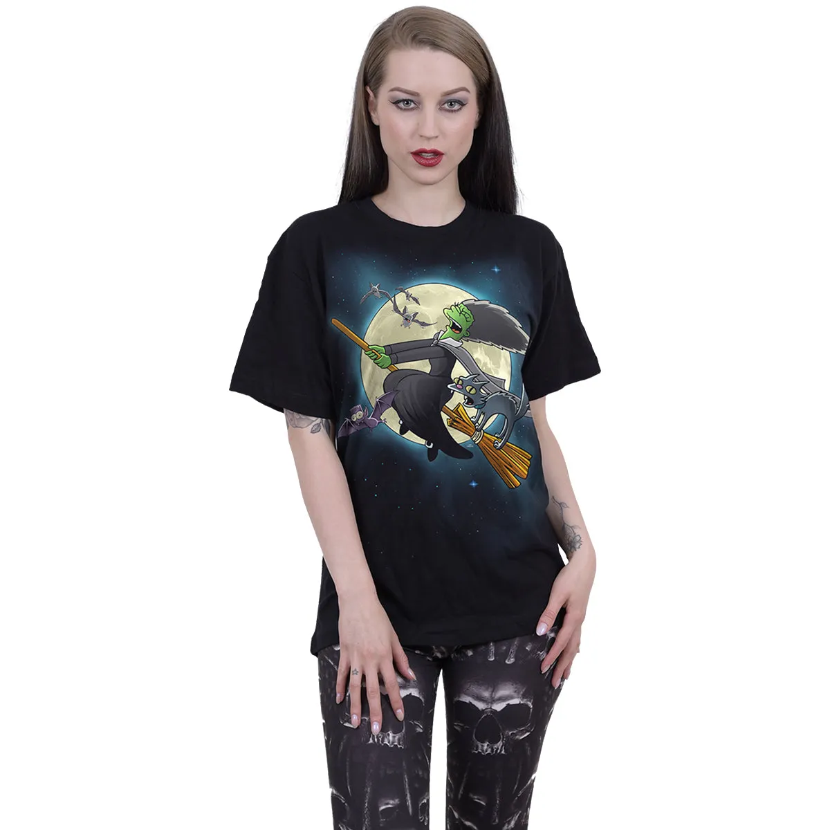 THE SIMPSONS - MARGE WITCH - Front Print T-Shirt Black sold by Spiral Direct product image thumbnail 2