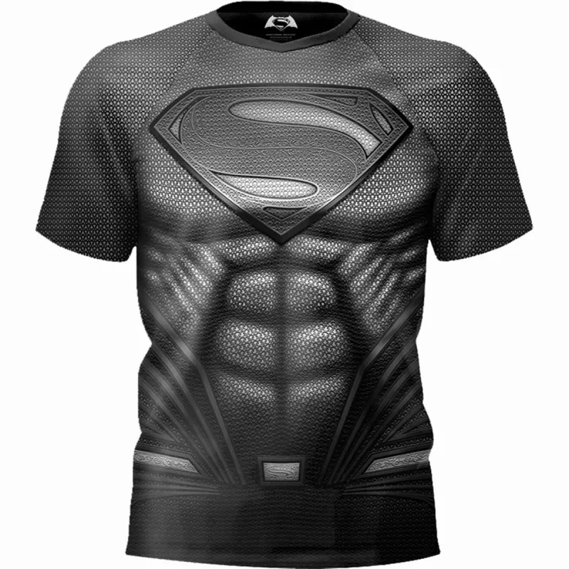 SUPERMAN - MUSCLE TEE - Sustainable Football Shirts made by Spiral Direct