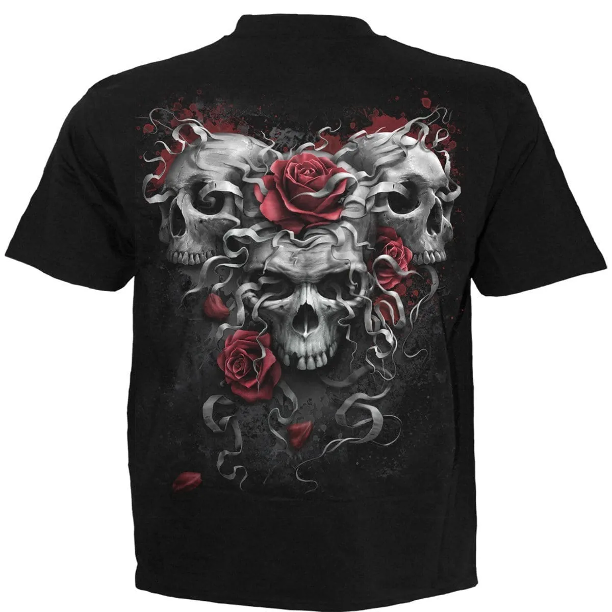 SKULLS N ROSES - T-Shirt Black sold by Spiral Direct product image thumbnail 2