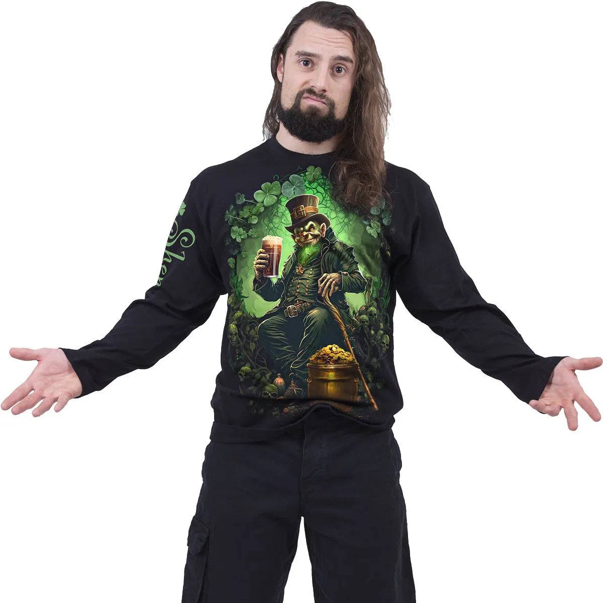 SHENANIGANS - Longsleeve T-Shirt Black sold by Spiral Direct product image thumbnail 3