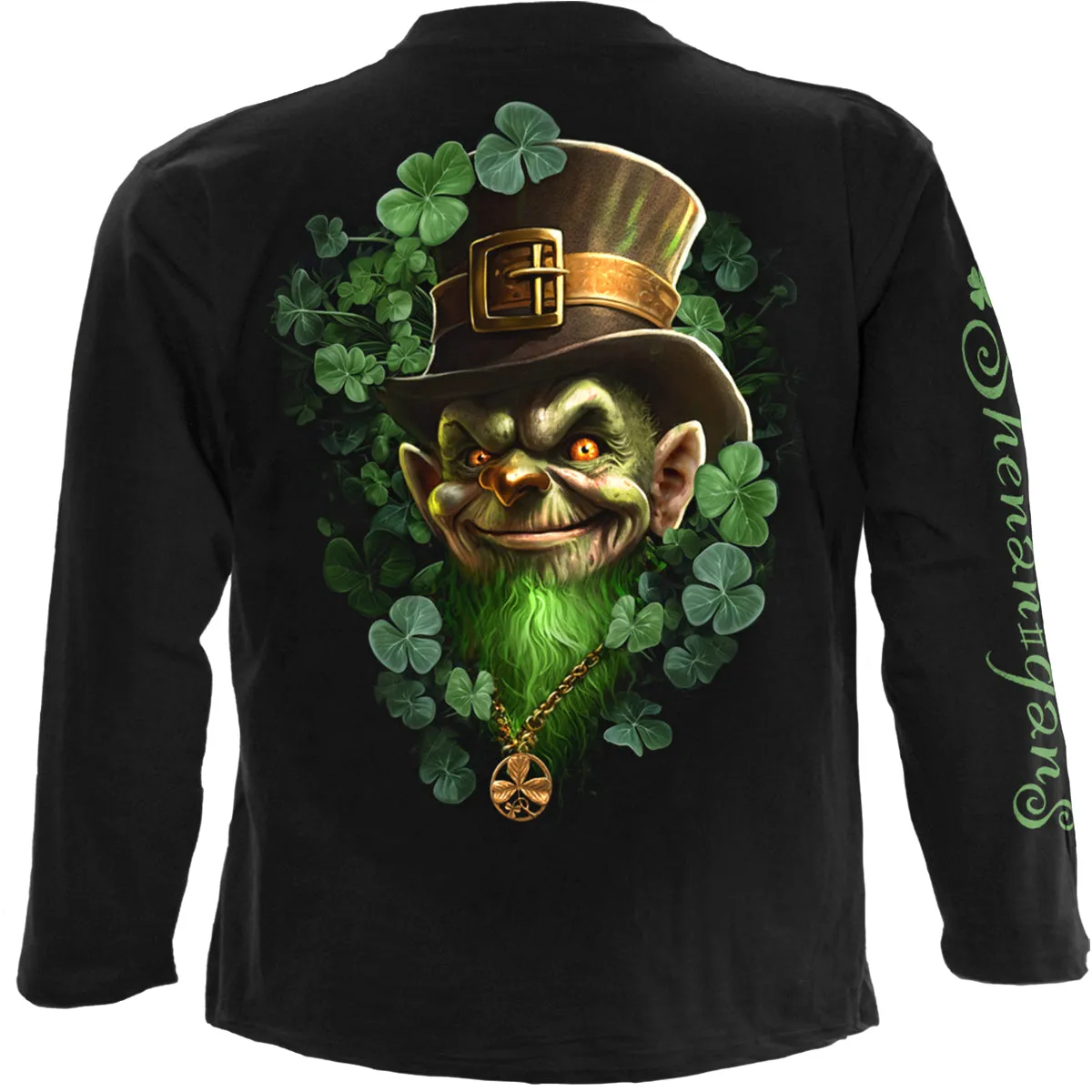 SHENANIGANS - Longsleeve T-Shirt Black sold by Spiral Direct product image thumbnail 2