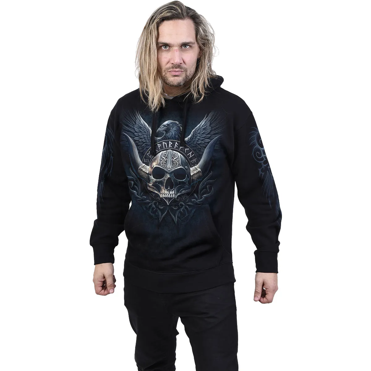 ODIN'S WARRIOR - Hoody Black sold by Spiral Direct product image thumbnail 3