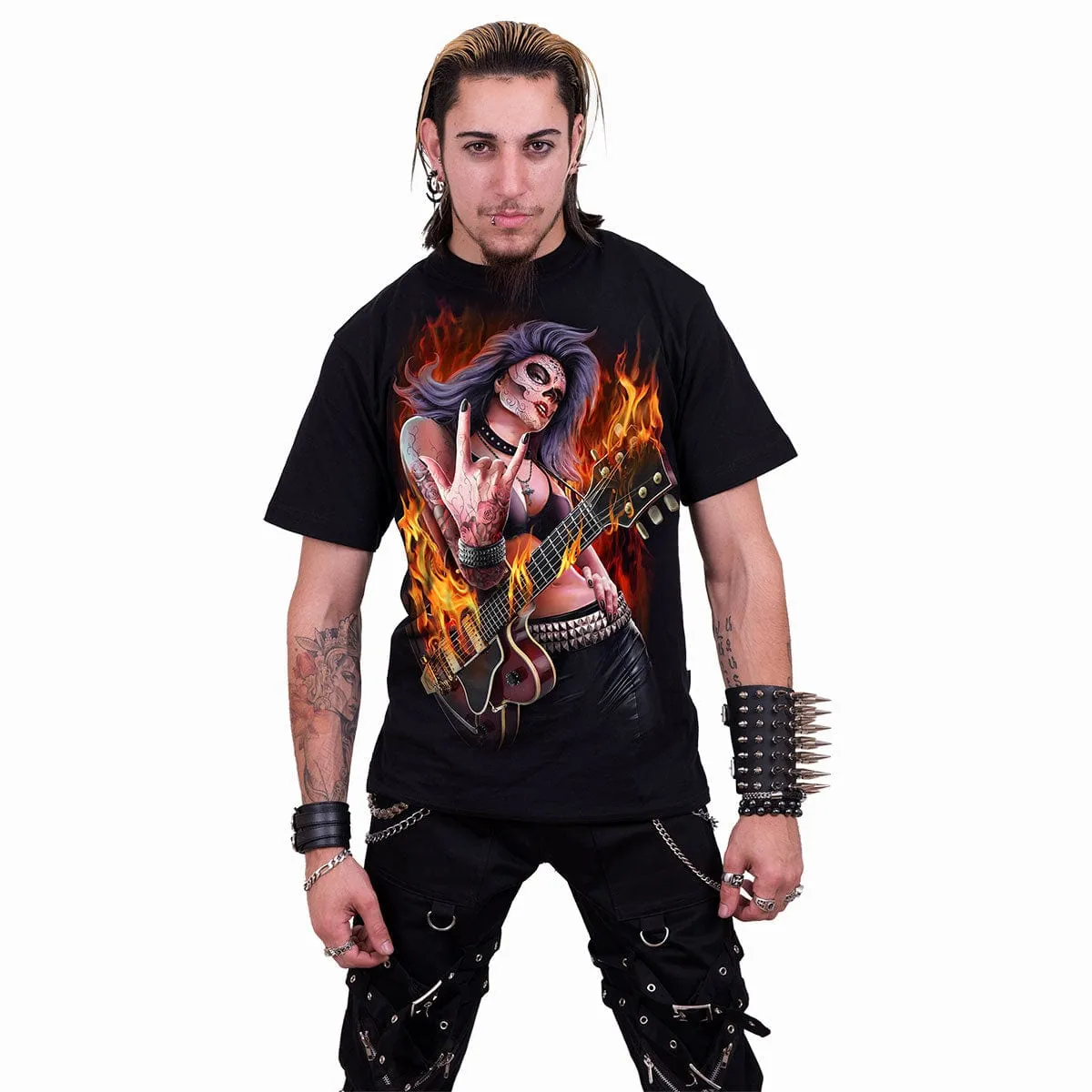 ROCKING THE DEAD - T-Shirt Black sold by Spiral Direct product image thumbnail 3