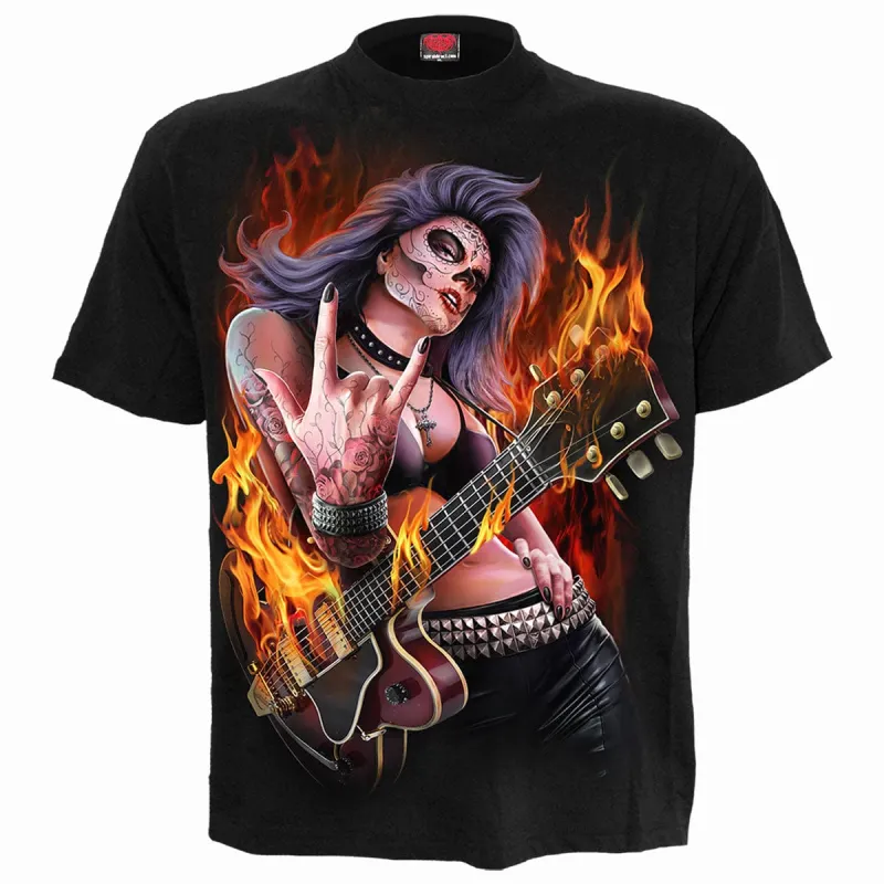 ROCKING THE DEAD - T-Shirt Black made by Spiral Direct