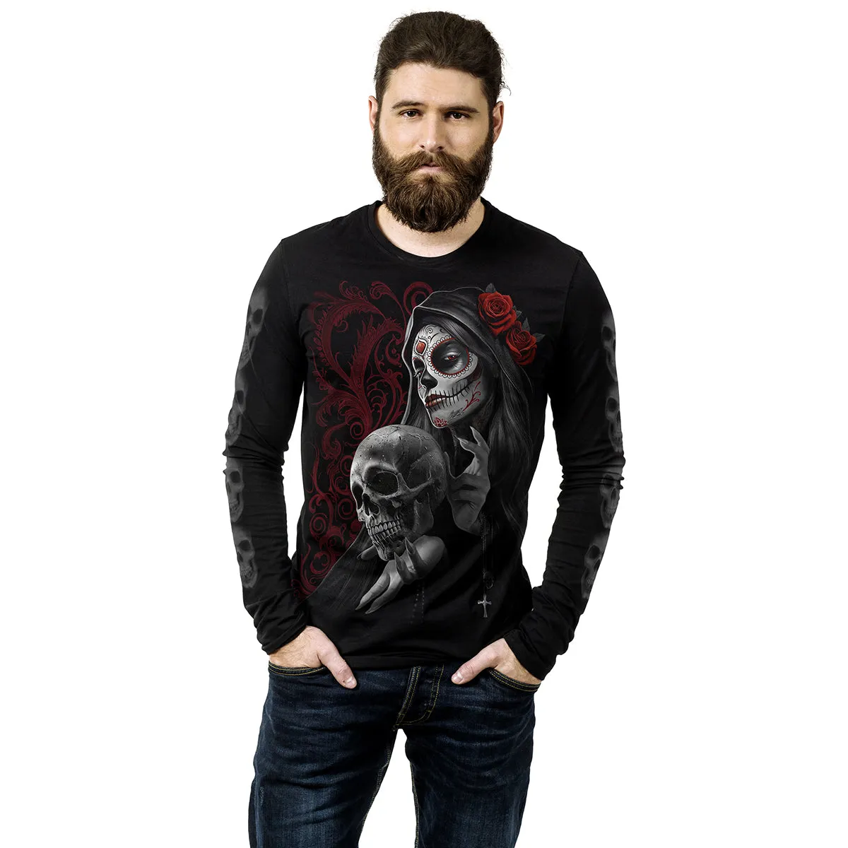 LOVE IS DEAD - Longsleeve T-Shirt Black sold by Spiral Direct product image thumbnail 3
