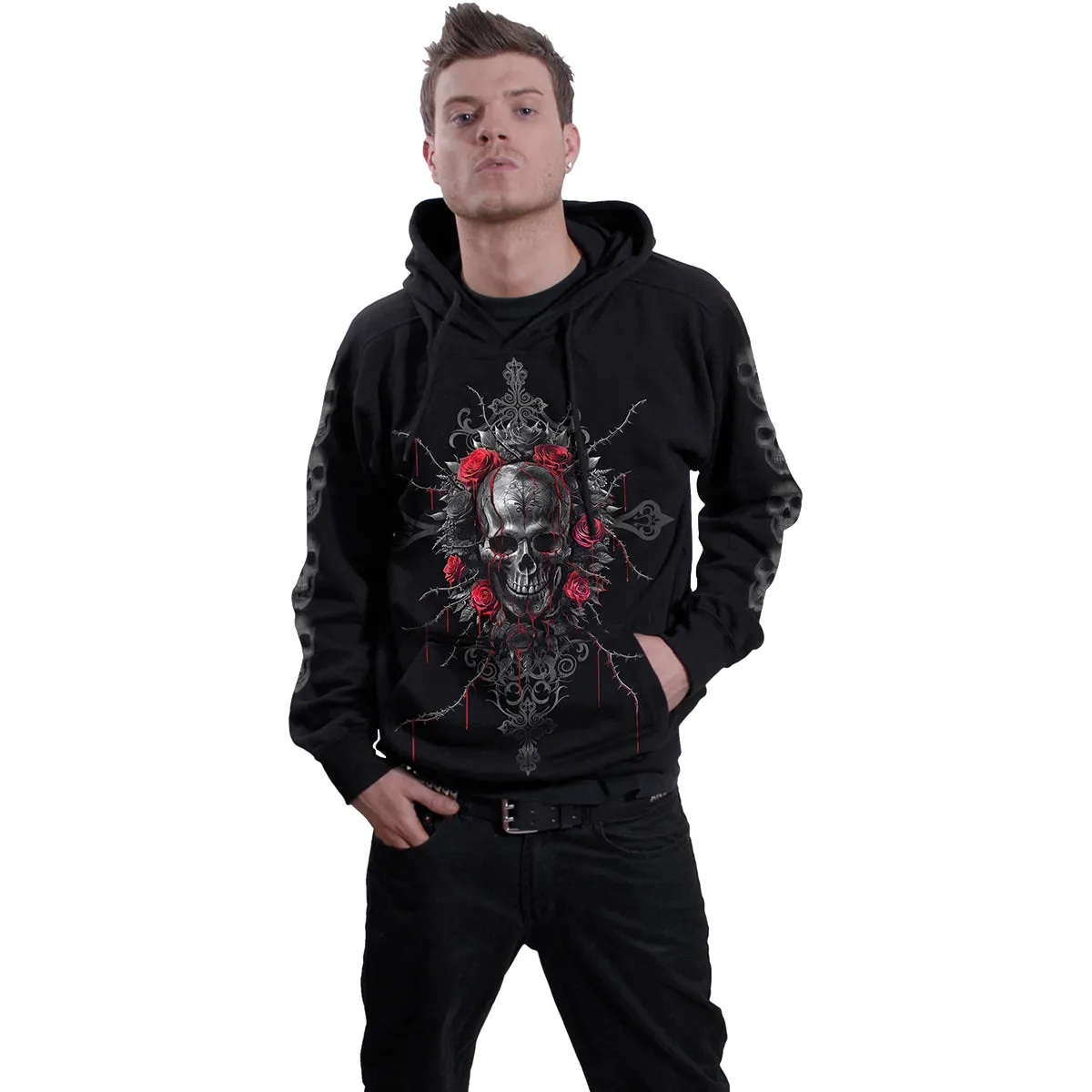 LOVE IS DEAD - Hoody Black sold by Spiral Direct product image thumbnail 3
