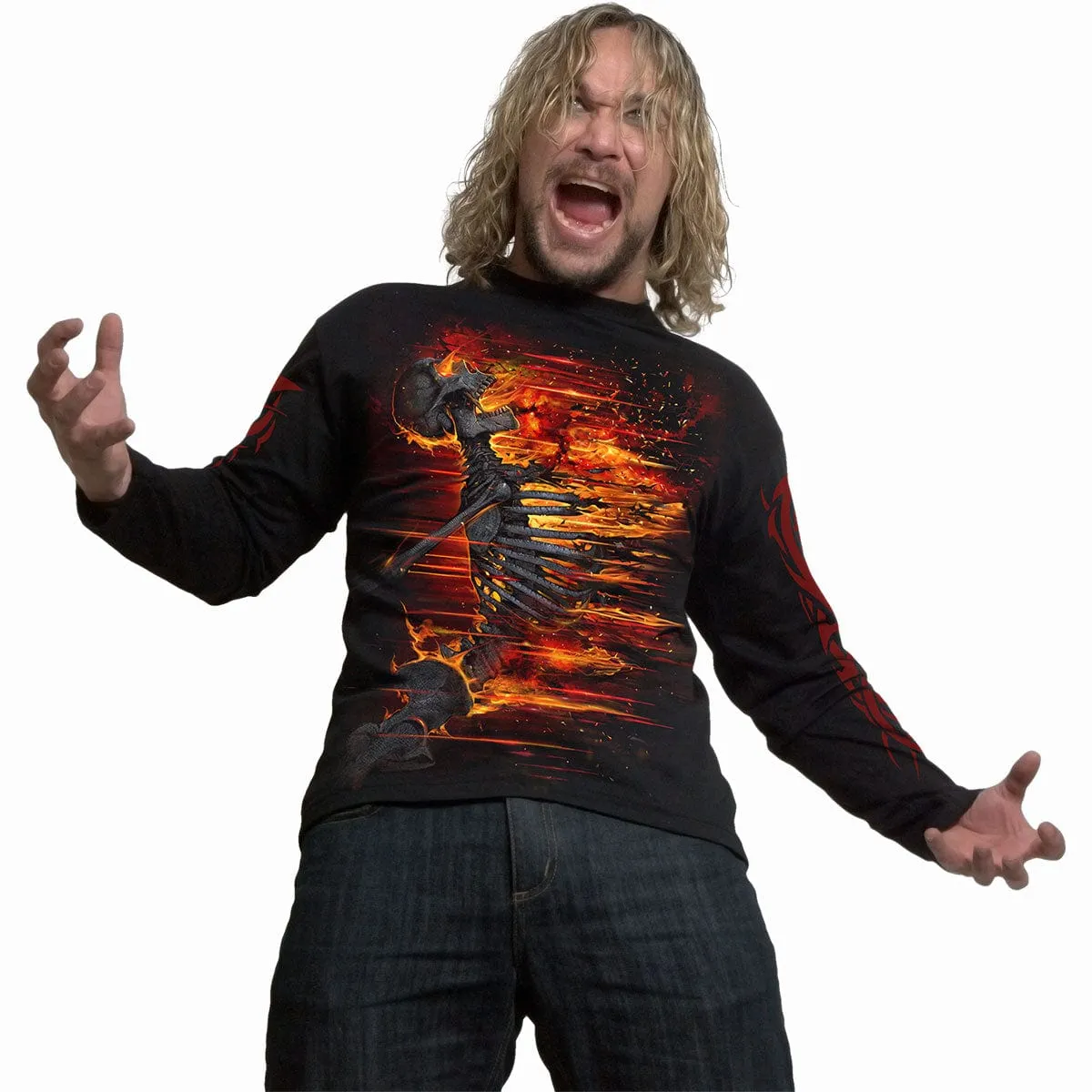 ATOMIC BLAST - Longsleeve T-Shirt Black sold by Spiral Direct product image thumbnail 3