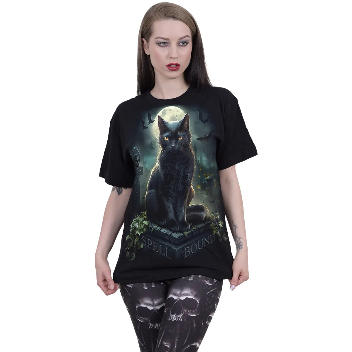 SPELL BOUND - Front Print T-Shirt Black sold by Spiral Direct product image thumbnail 2