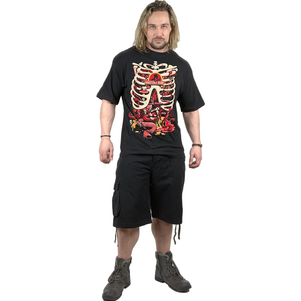 RICK AND MORTY - ANATOMY PARK - Front Print T-Shirt Black sold by Spiral Direct product image thumbnail 2