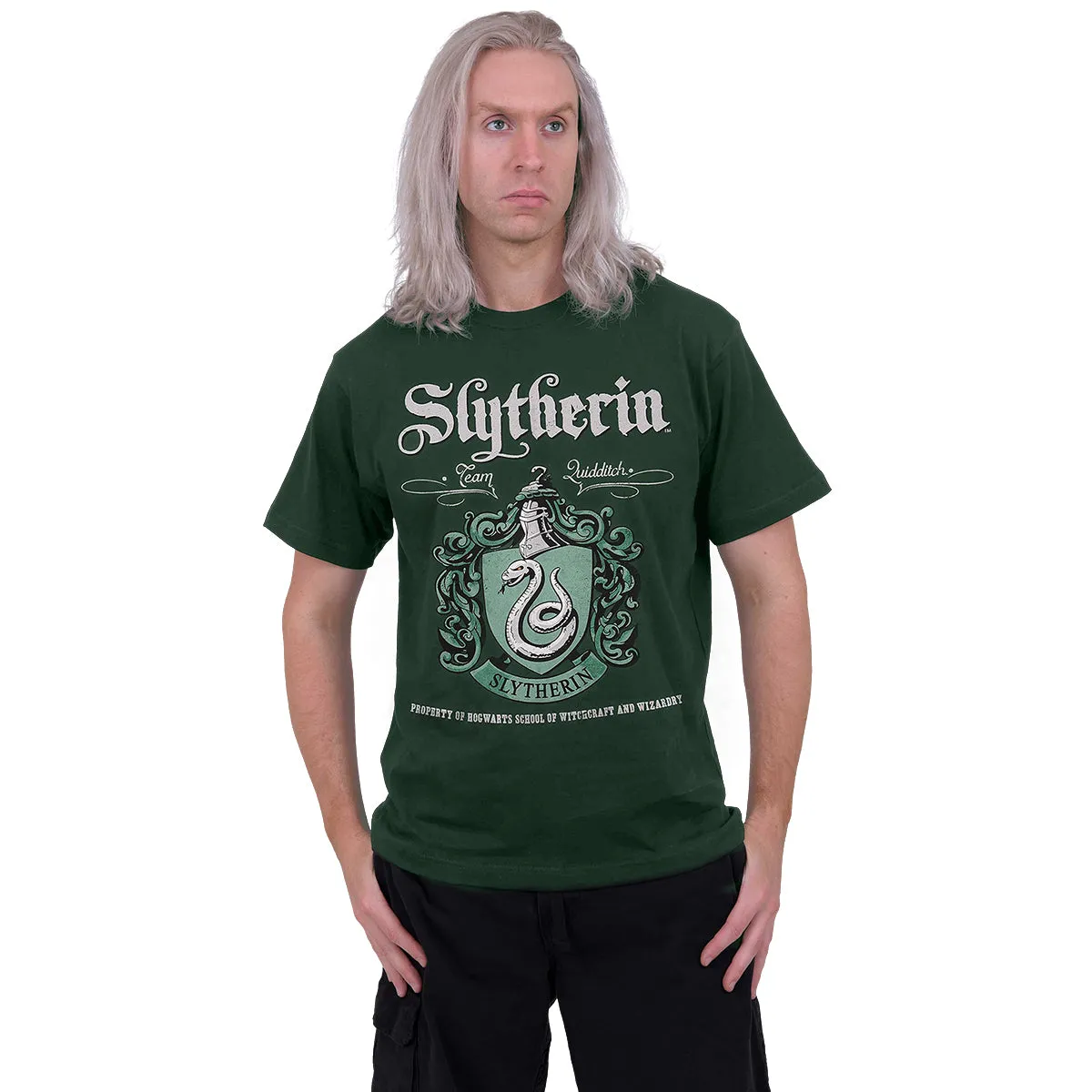 HARRY POTTER - SLYTHERIN CREST - T-Shirt Olive sold by Spiral Direct product image thumbnail 2