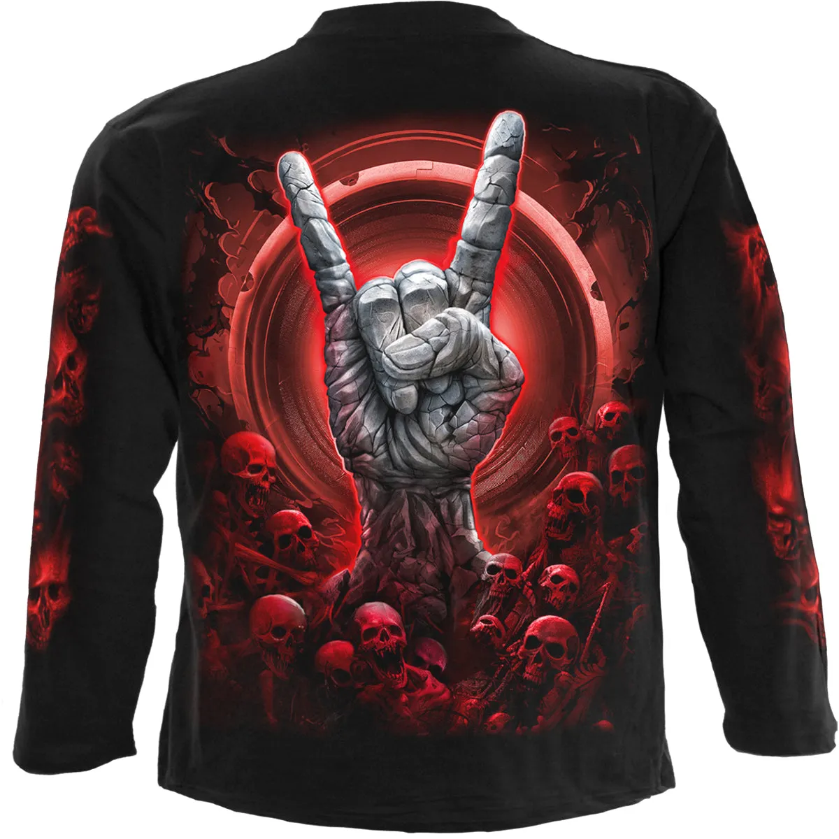 TOMB OF ROCK - Longsleeve T-Shirt Black sold by Spiral Direct product image thumbnail 2