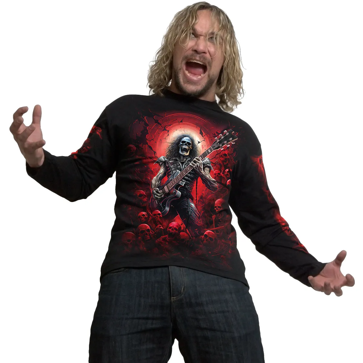 TOMB OF ROCK - Longsleeve T-Shirt Black sold by Spiral Direct product image thumbnail 3