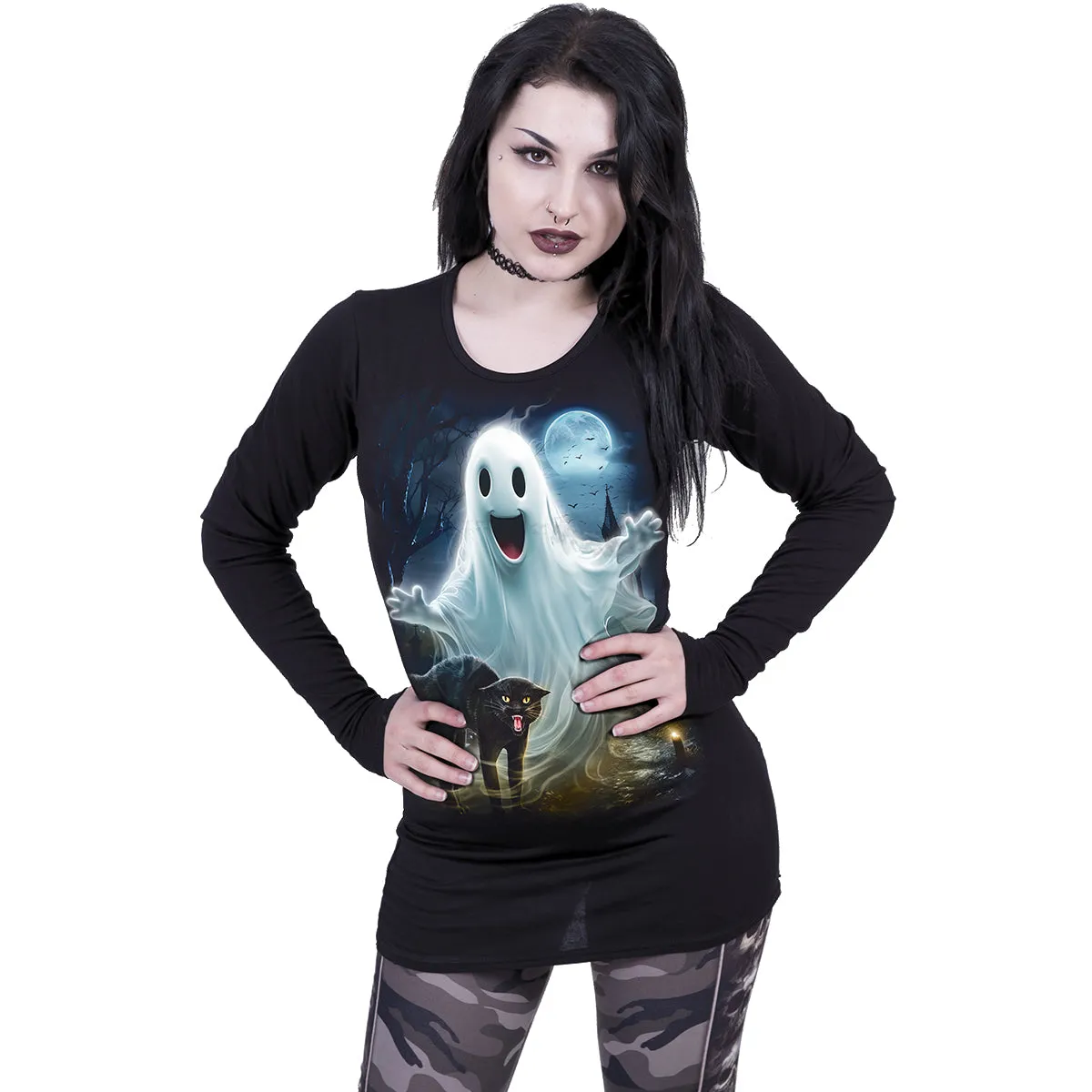 HIGH SPIRITS - Baggy Top Black sold by Spiral Direct product image thumbnail 2