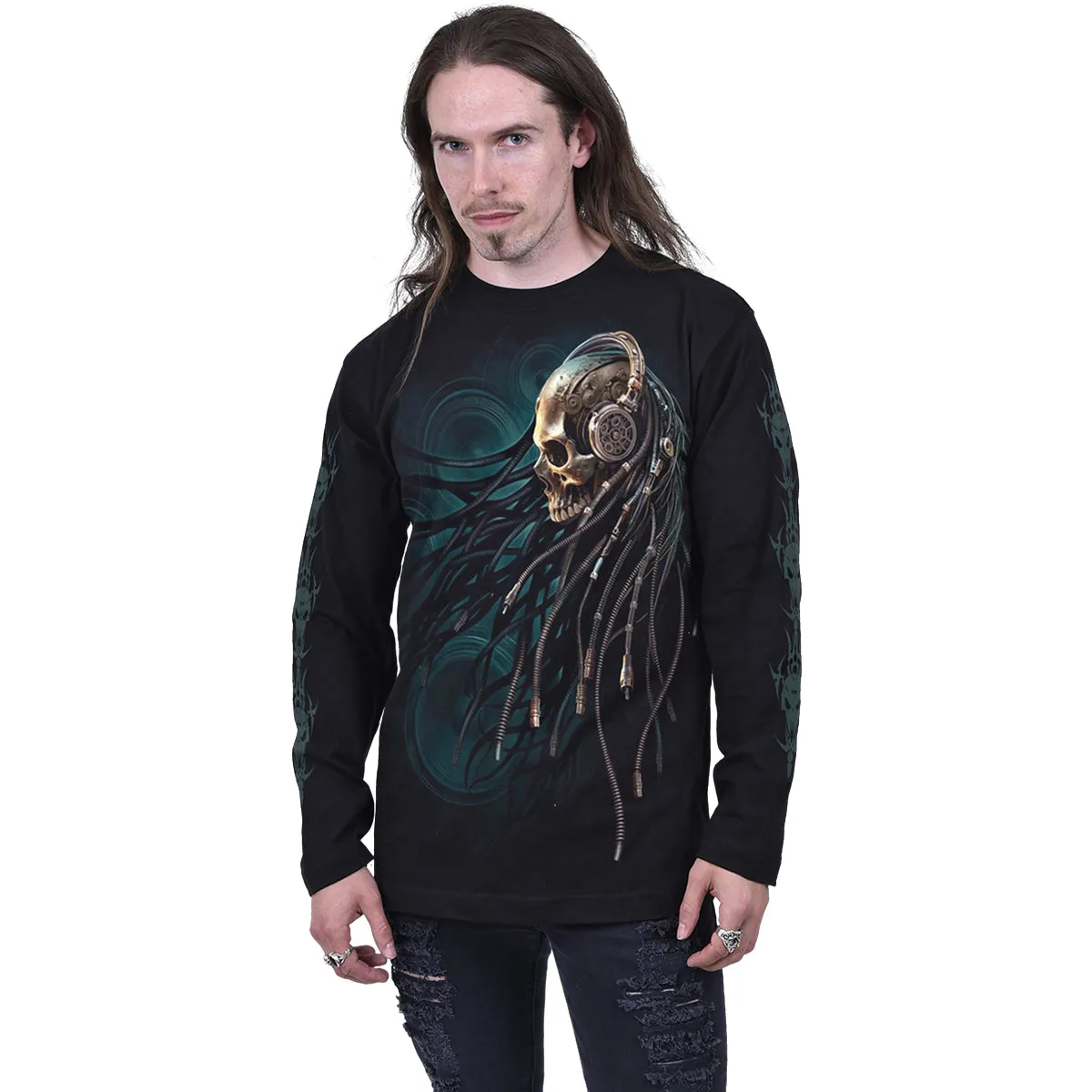 DREAD ROCKS - Longsleeve T-Shirt Black sold by Spiral Direct product image thumbnail 3