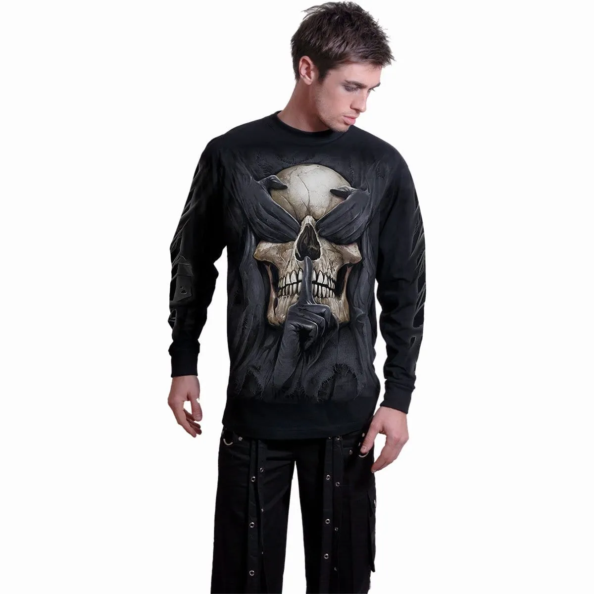 SEE NO EVIL - Longsleeve T-Shirt Black sold by Spiral Direct product image thumbnail 3