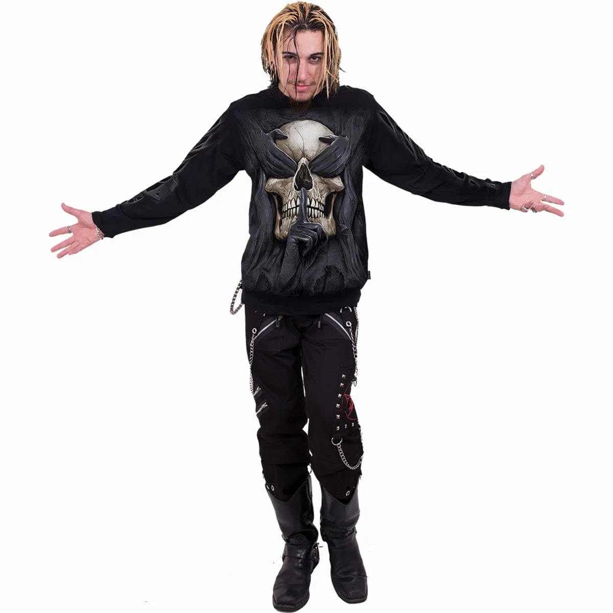 SEE NO EVIL - Longsleeve T-Shirt Black sold by Spiral Direct product image thumbnail 4