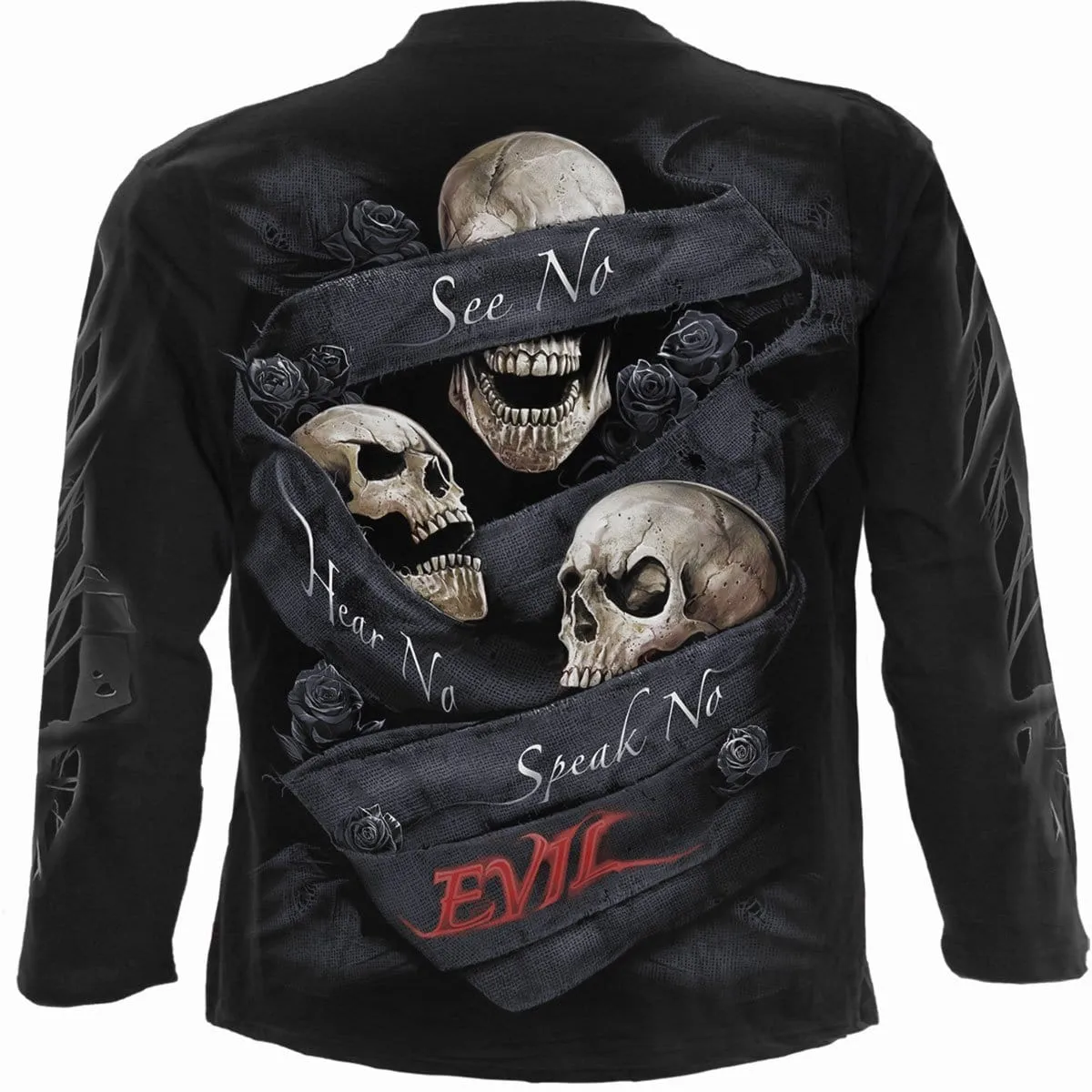 SEE NO EVIL - Longsleeve T-Shirt Black sold by Spiral Direct product image thumbnail 2