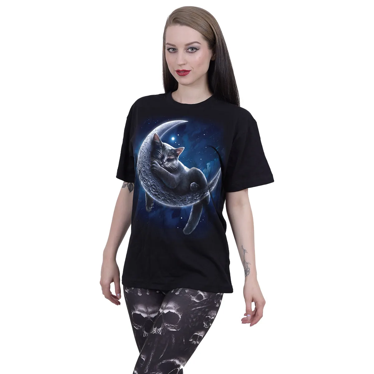 VELVET MOON - Front Print T-Shirt Black sold by Spiral Direct product image thumbnail 2