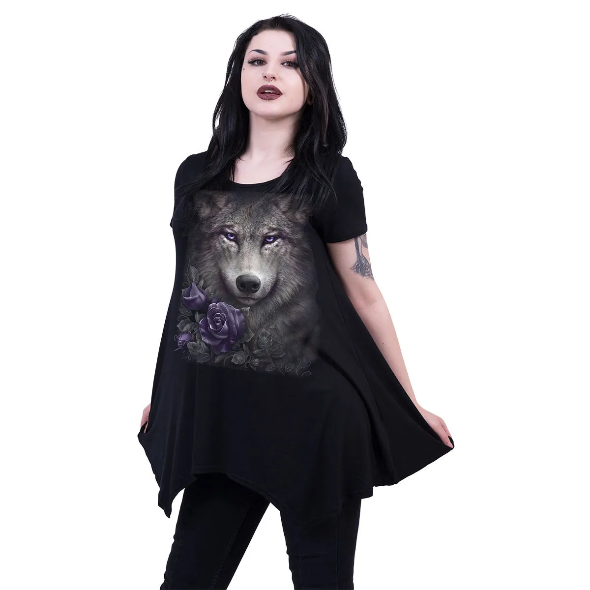 WOLF ROSES - Smock - Tunic Casual Top sold by Spiral Direct product image thumbnail 2
