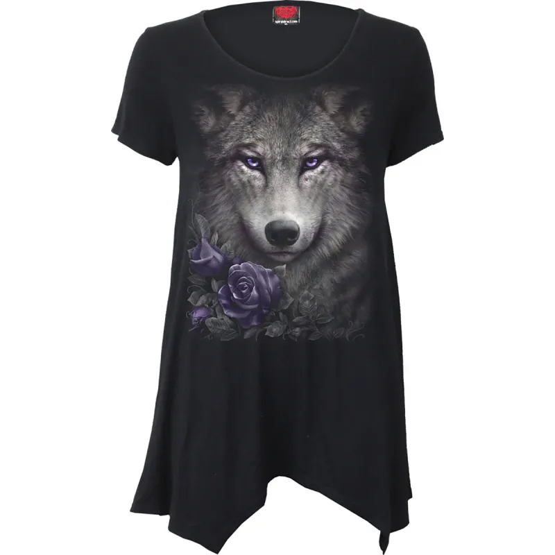 WOLF ROSES - Smock - Tunic Casual Top sold by Spiral Direct