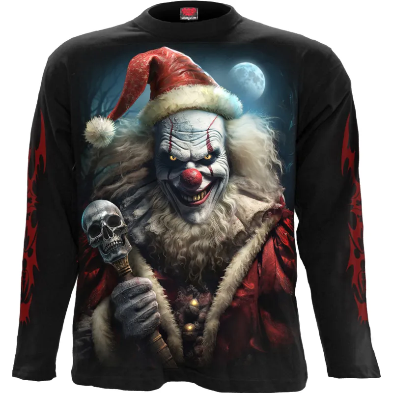 SANTA CLOWN - Longsleeve T-Shirt Black sold by Spiral Direct