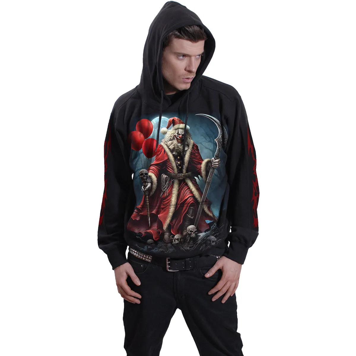 SANTA CLOWN - Hoody Black sold by Spiral Direct product image thumbnail 3
