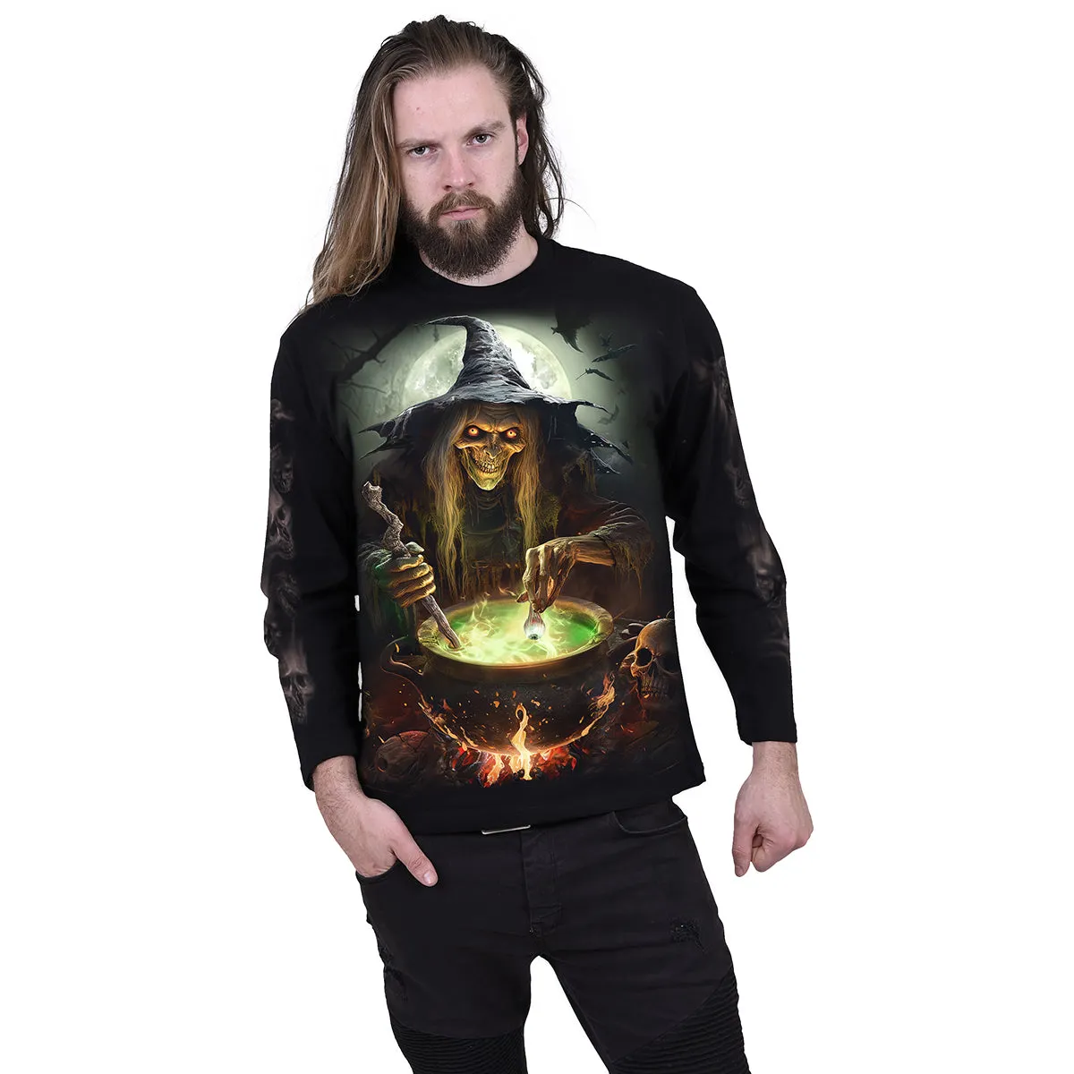 WITCH'S BREW - Longsleeve T-Shirt Black sold by Spiral Direct product image thumbnail 3