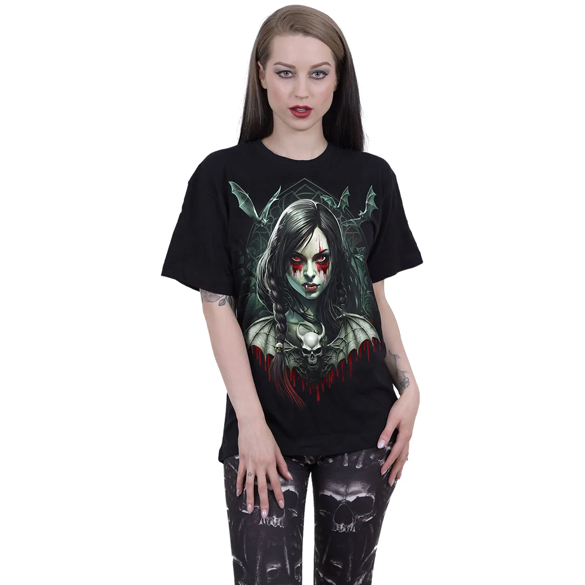 HALLOW'S EVE - Front Print T-Shirt Black sold by Spiral Direct product image thumbnail 2