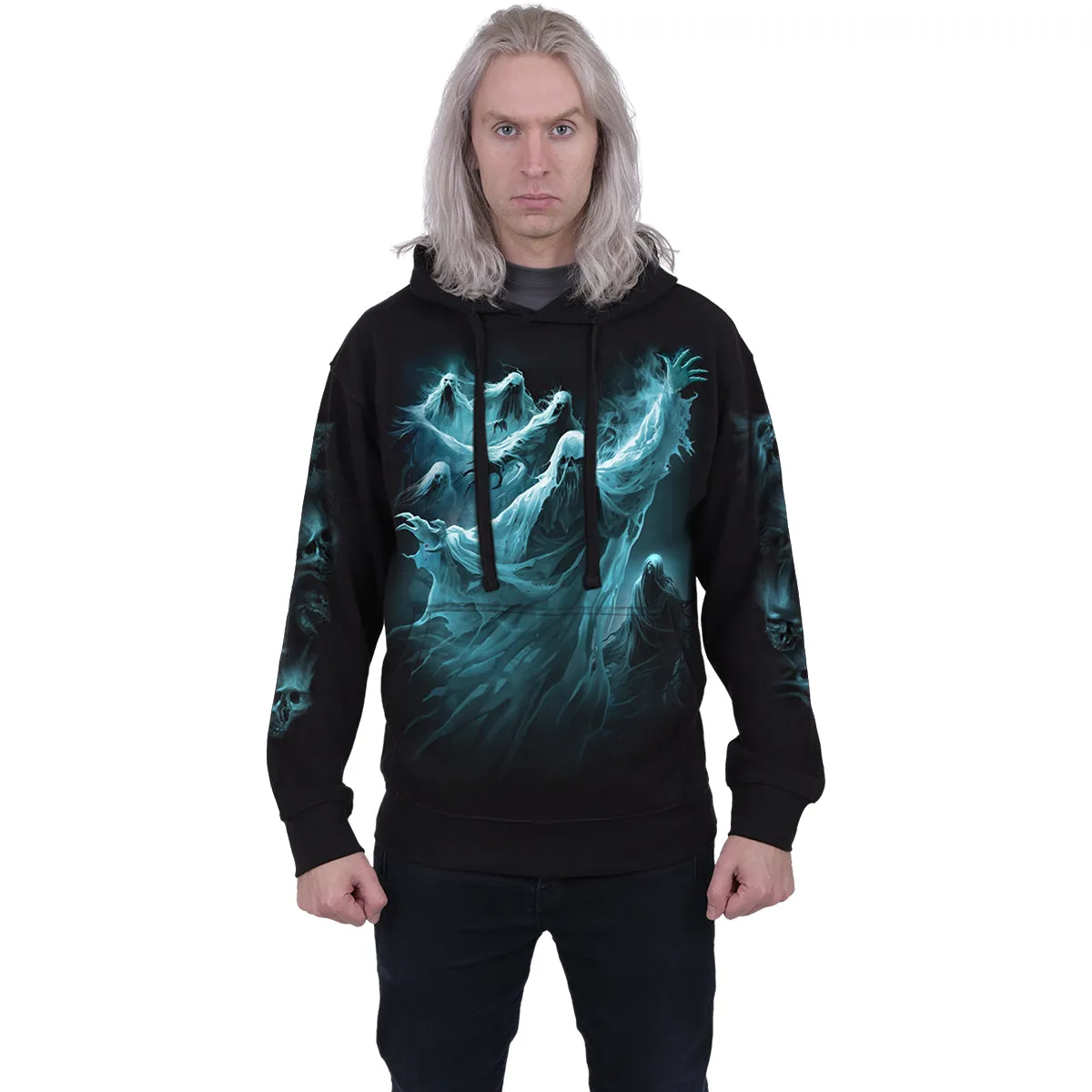GHOST SKULL - Hoody Black sold by Spiral Direct product image thumbnail 3