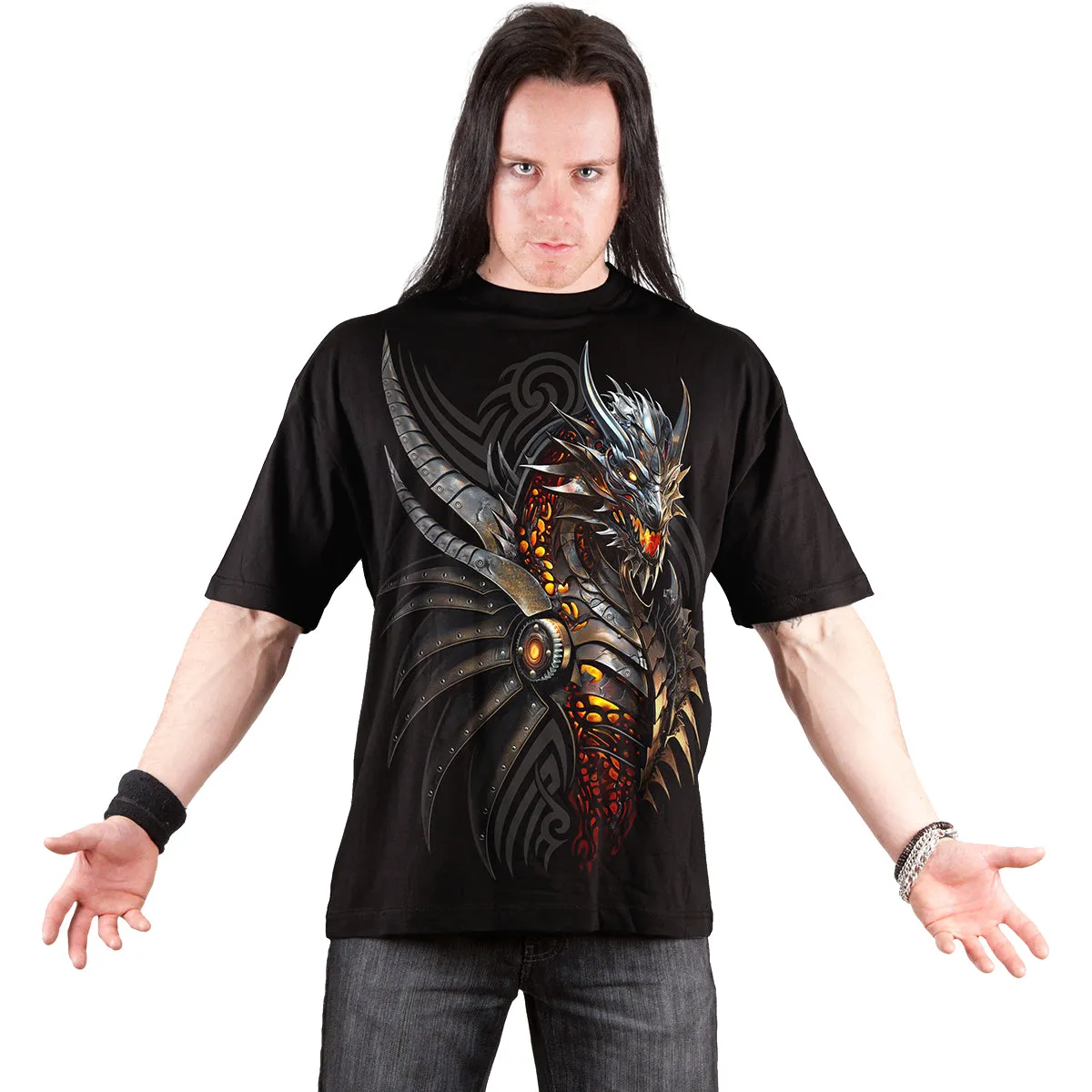 RAZOR BACK - T-Shirt Black sold by Spiral Direct product image thumbnail 3