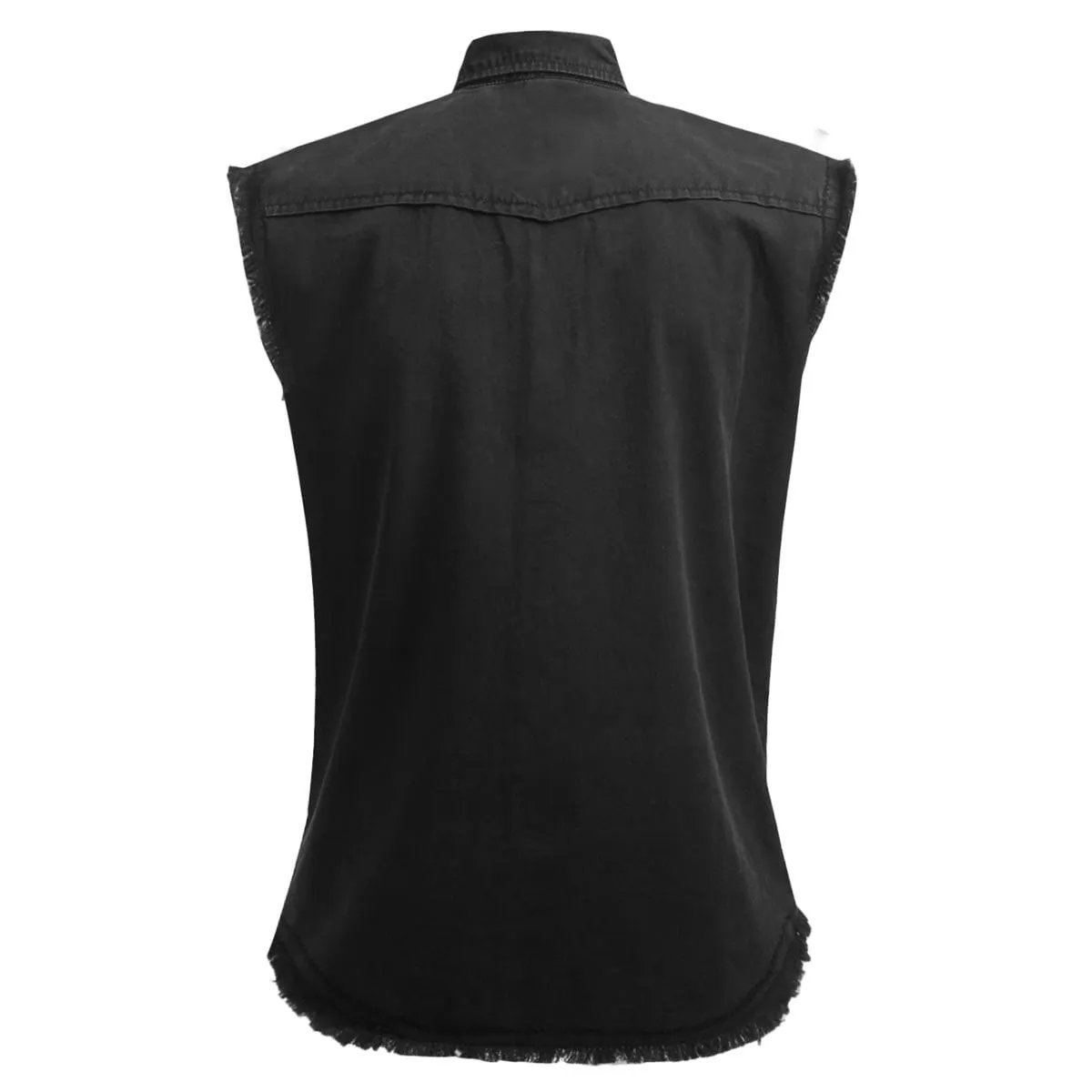 URBAN FASHION - Sleeveless Worker Shirt Black sold by Spiral Direct product image thumbnail 2